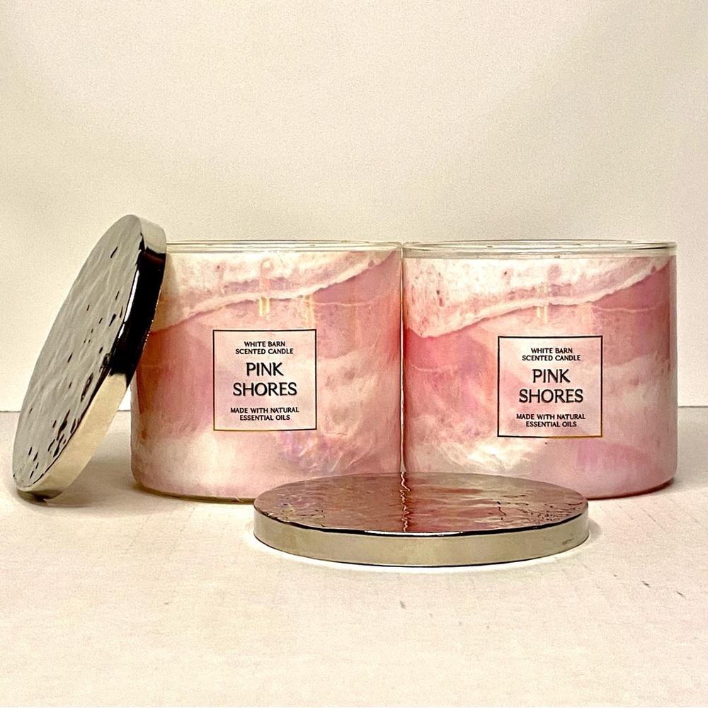 Bath & Body Works Pink Shores 3-Wick Candles